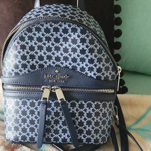 Kate Spade Backpack Handbag Spade Link Mini Backpack (Blue Multi)